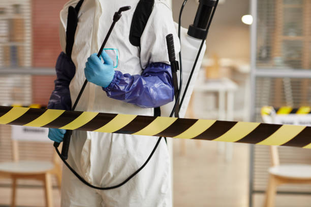 Professional Biohazard Cleanup technician working in Carson City, MI